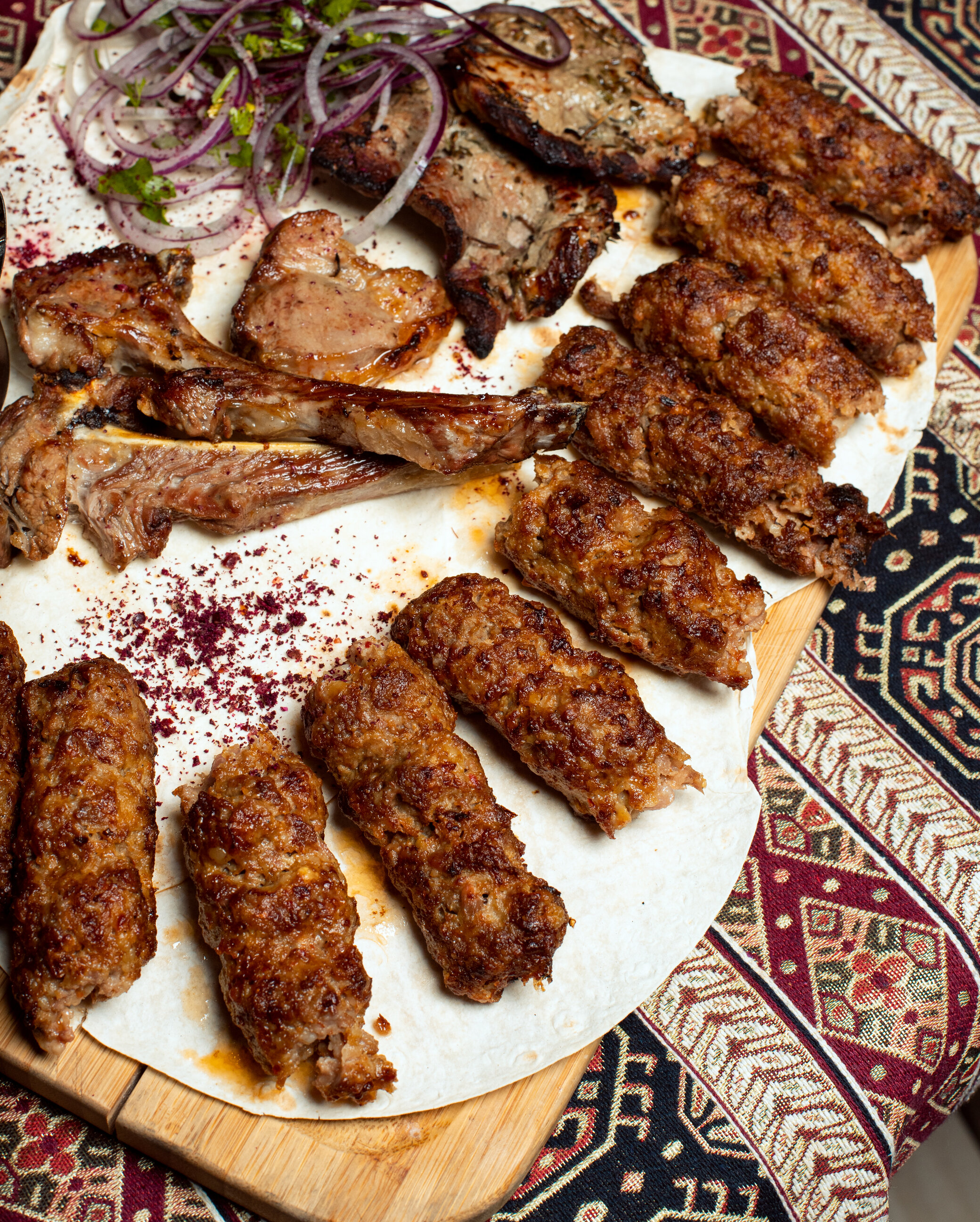 Grilled meat platter at Restaurant Jadranka